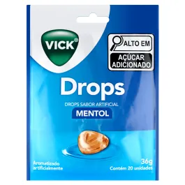 Pastilha - Vick Drops Mentol - 20 unidades