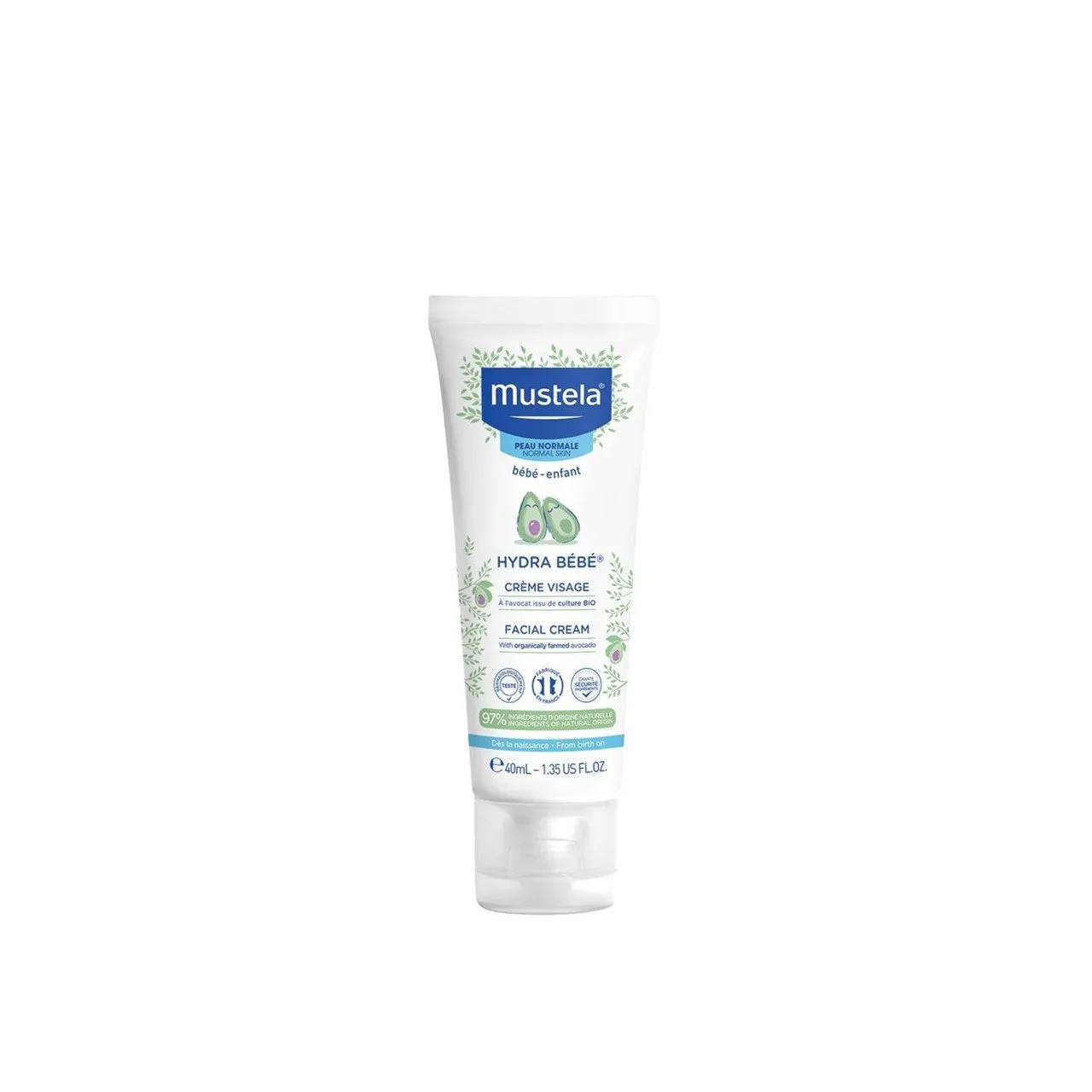 Mustela Bebê Hidra-Creme de Rosto 40ml Brasil