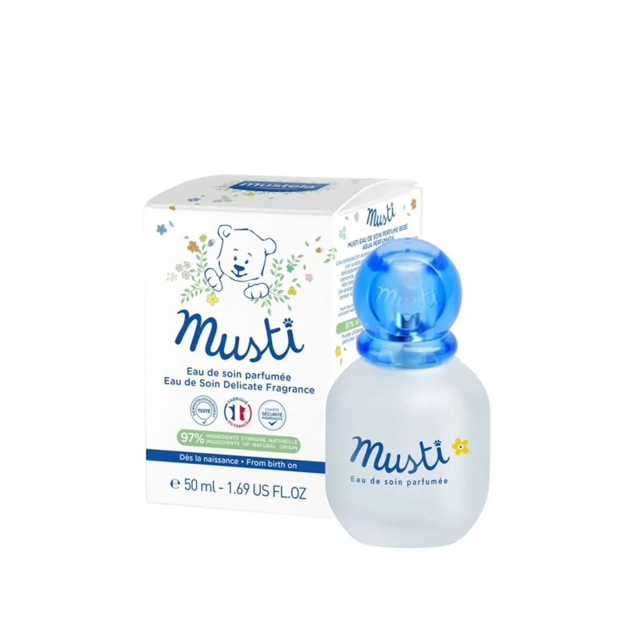 Mustela Baby Musti Eau de Soin Fragrância Perfumada 50ml Brasil