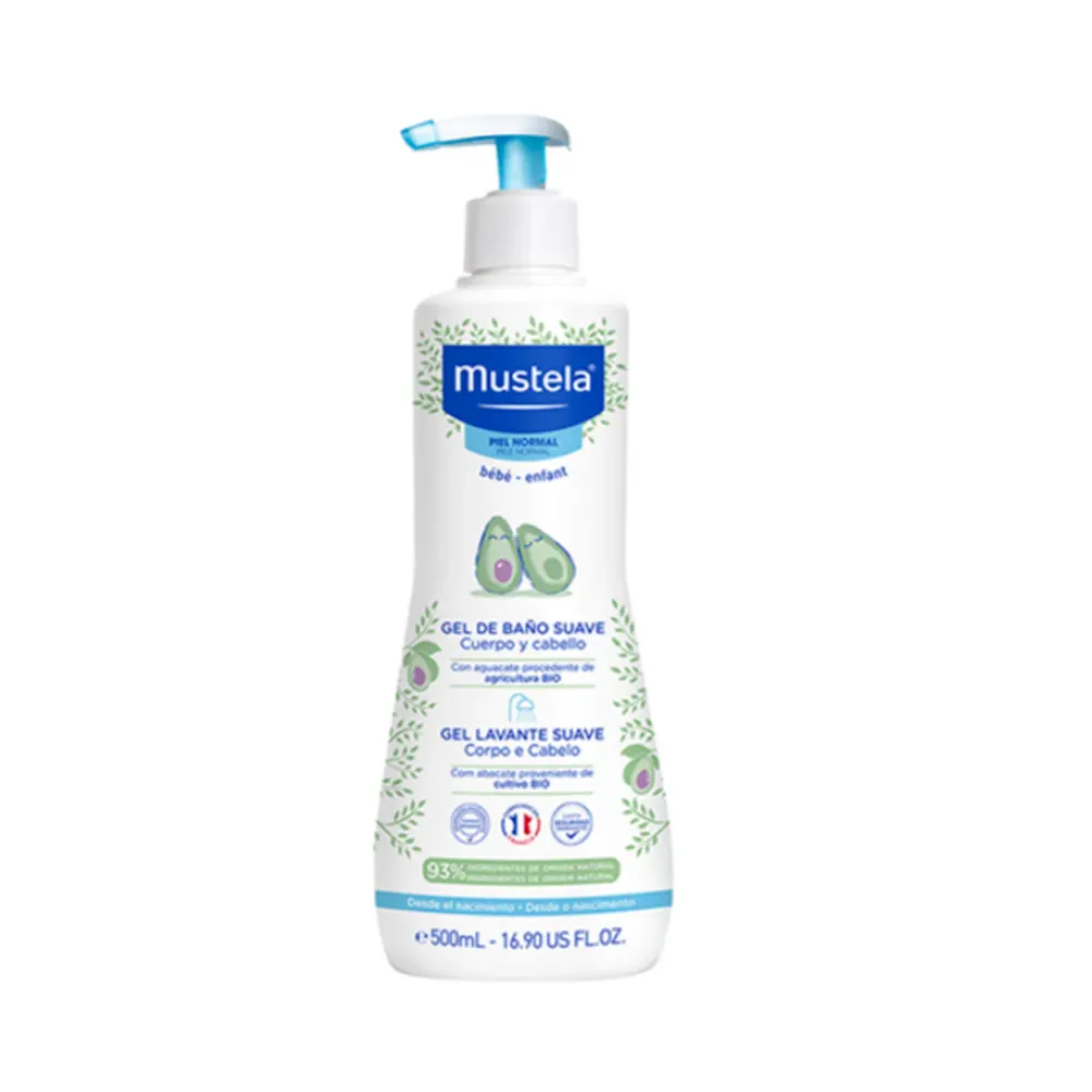 Mustela Gel Lavante Banho Suave Corpo e Cabelo com 500ml