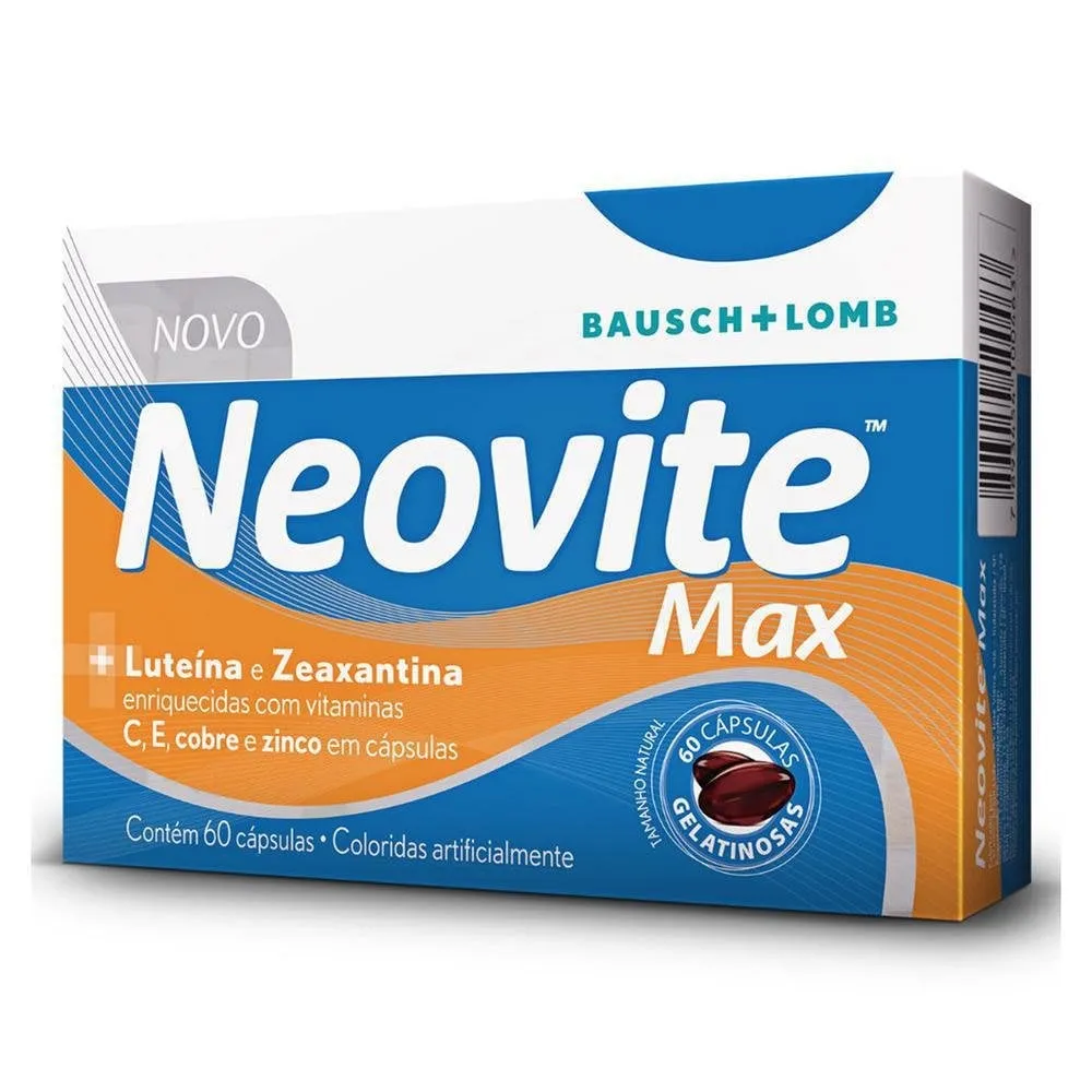 Neovite Max frasco com 60 cápsulas