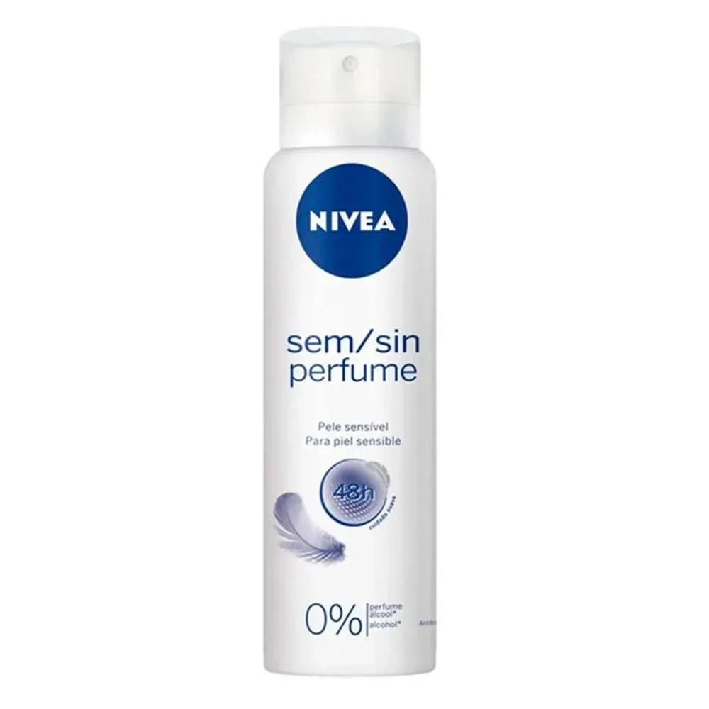 Desodorante Antitranspirante Aerosol Nivea Sem Perfume 150ml