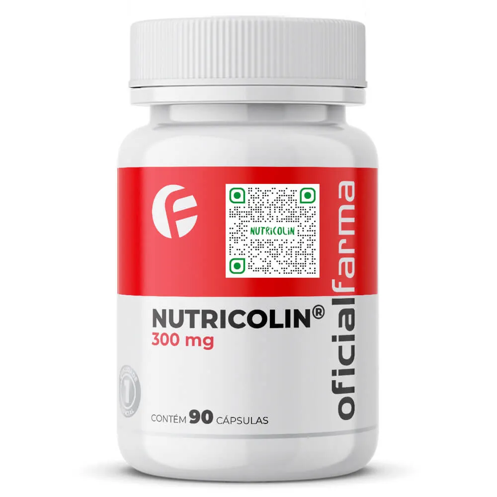 Nutricolin® 300mg 90 Cápsulas com Selo de Autenticidade