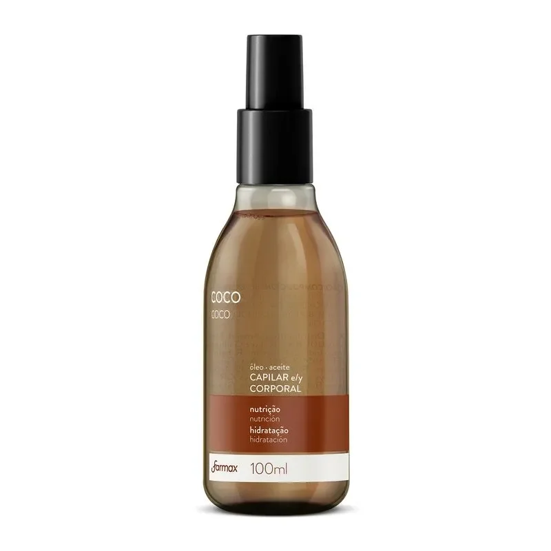 Óleo Capilar E Corporal Coco 100ml Farmax