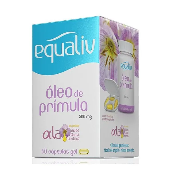 Óleo de Prímula Equaliv 500mg 60 Cápsulas