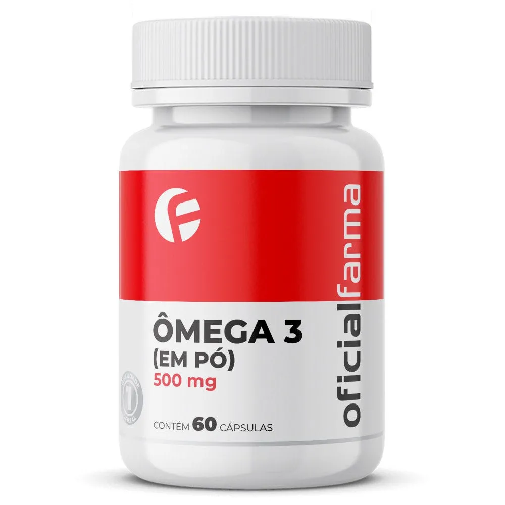 Ômega 3 500mg Em Pó 60 Cápsulas