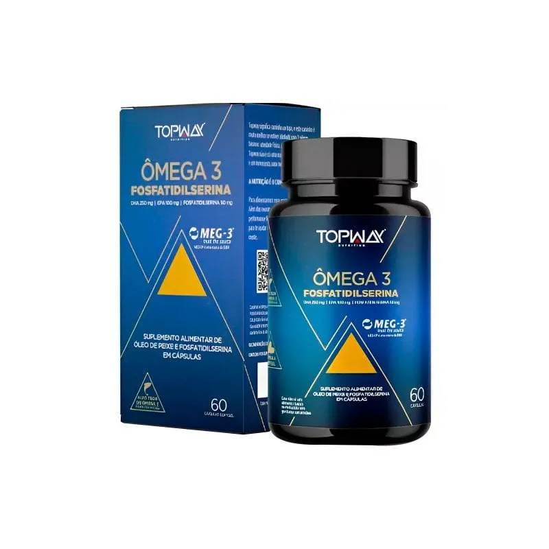 Ômega 3 c/ Fosfatidilserina Topway 60 Cápsulas