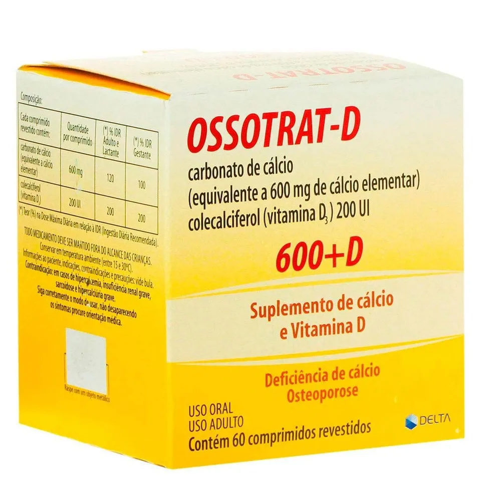 Ossotrat Plus frasco com 60 comprimidos revestidos