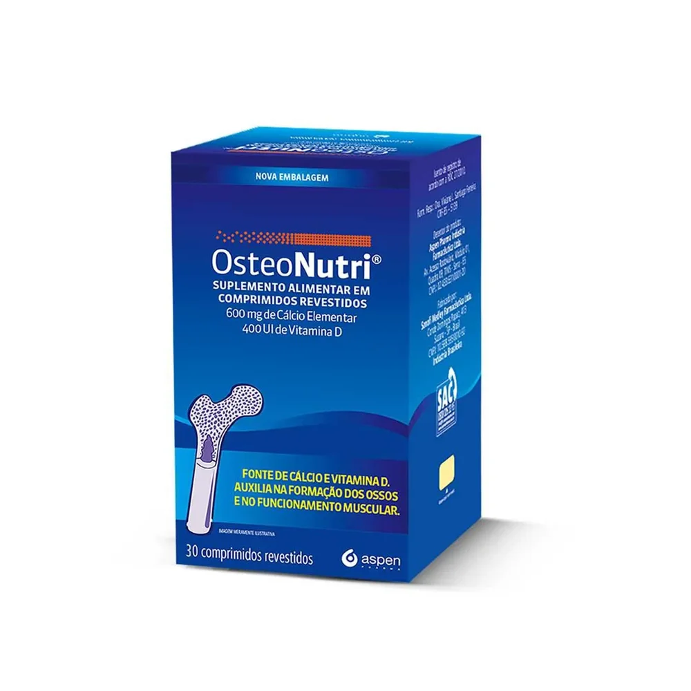 Osteonutri 600mg + 400UI Aspen Comprimidos Revestidos
