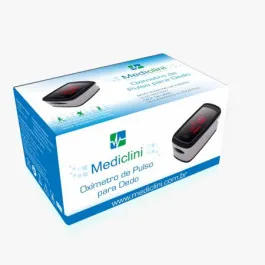 Oxímetro Digital de dedo Portatil Mediclini Branco