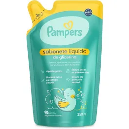 Sabonete Líquido Infantil - Pampers Da Cabeça Aos Pés - Refil - 350ml
