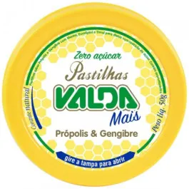 Pastilha Valda Mais - Sabor Própolis e Gengibre 50g