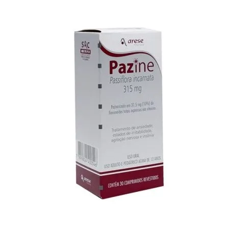 Pazine 315mg 30 Comprimidos Arese