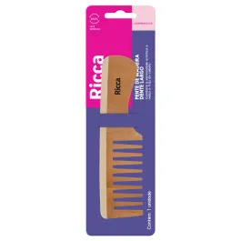 Pente Madeira Dente Largo Ricca