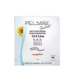 Pielsana A.G.E Compressa de Gaze Rayon 7,5cm x 15cm 5ml 24 Sachês