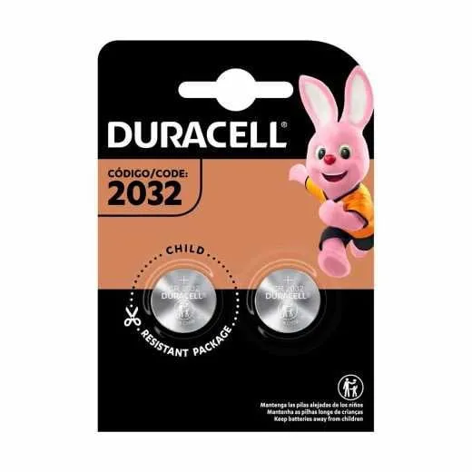 Pilha Moeda Duracell 2032BR com 2 Unidades