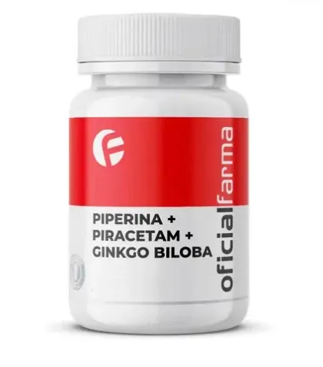 Piperina + Piracetam + Ginkgo Biloba 60 Cápsulas