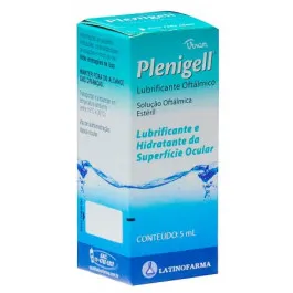 Plenigell 5mg 5ml - Lubrificante Oftálmico - Cristália