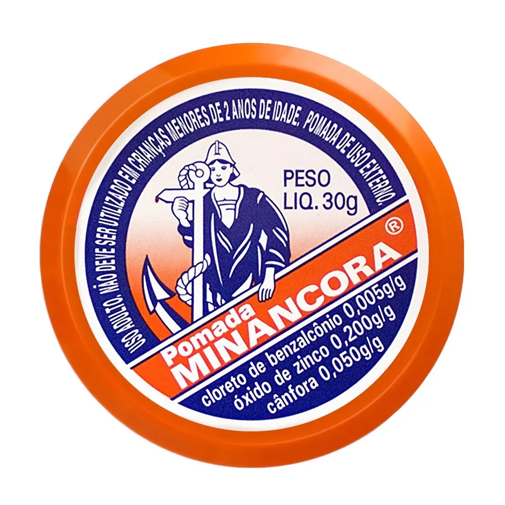 Pomada Minancora 20% + 0,5% + 5% pomada dermatológica, bisnaga com 30g