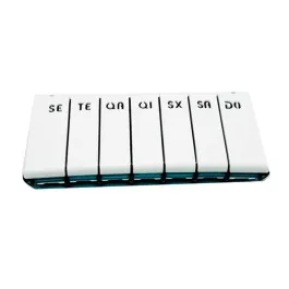 Porta Comprimido Semanal Pilbox City - Azul Turquesa