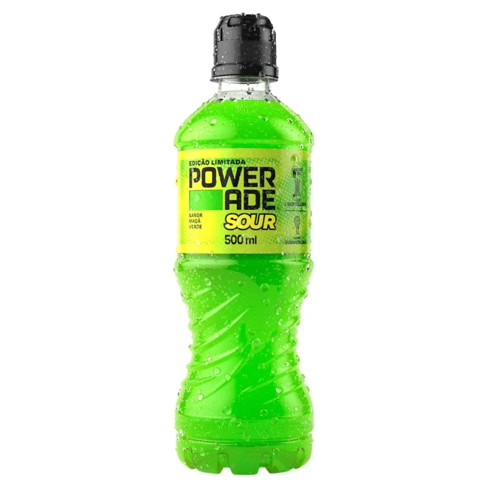 Isotônico Maçã-verde Powerade Sour Squeeze 500ml