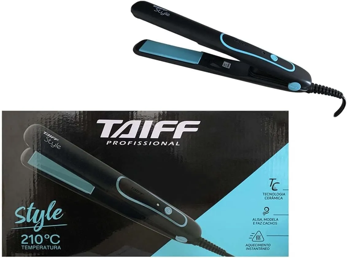 Prancha Taiff Style Preta 210°C Bivolt
