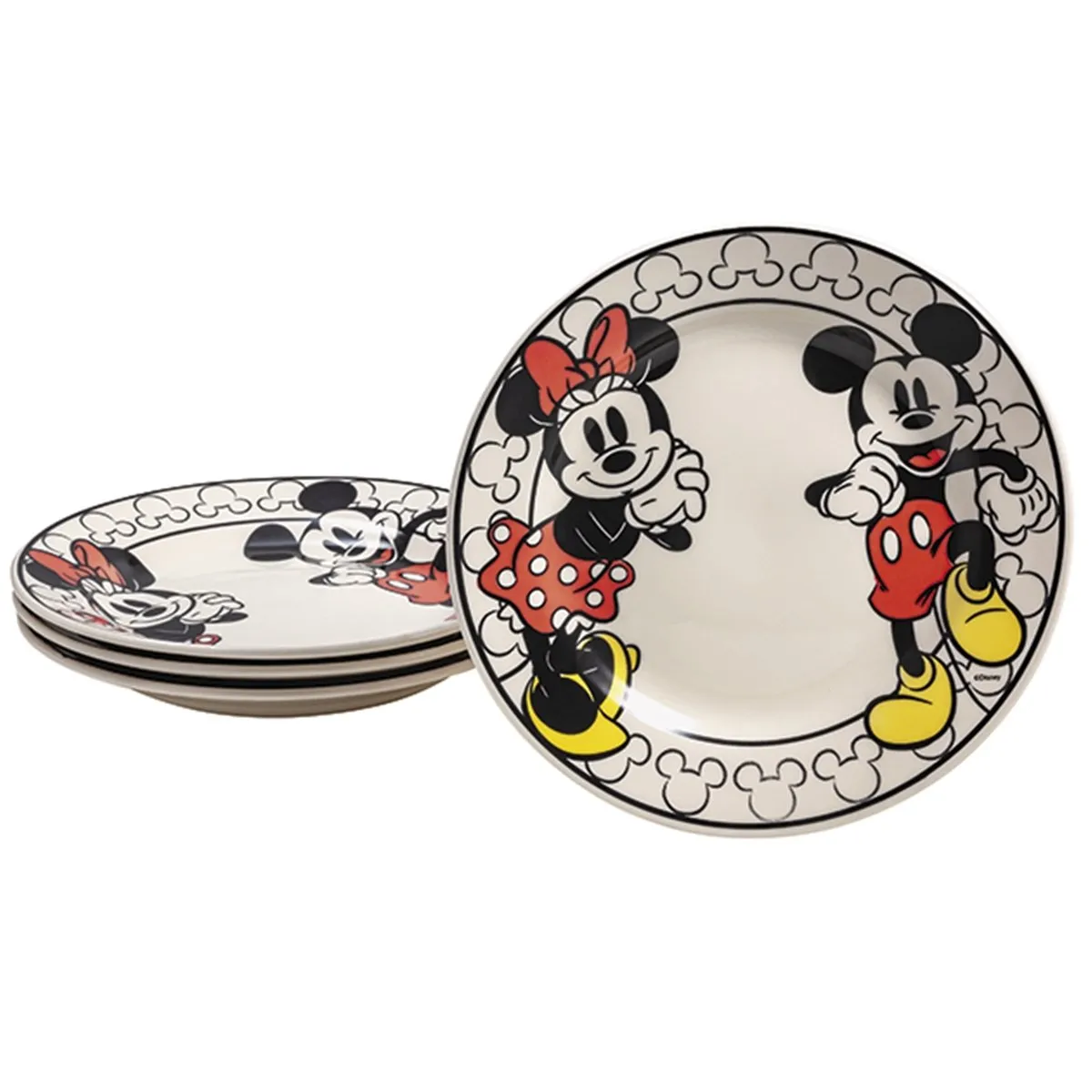 Jogo 4 Pratos Rasos Disney Avon Oxford 21,5 cm