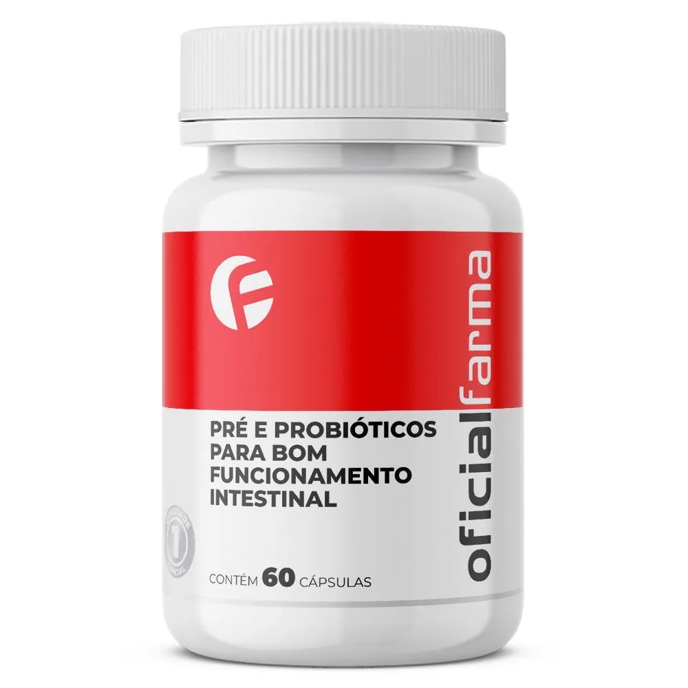 Pré e Probióticos para Bom Funcionamento Intestinal 60 Cápsulas
