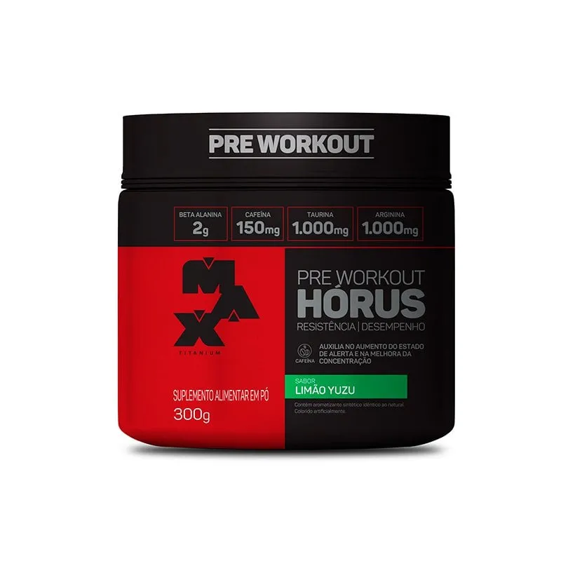 Pre Workout Hórus Sabor Limão Max Titanium 300g