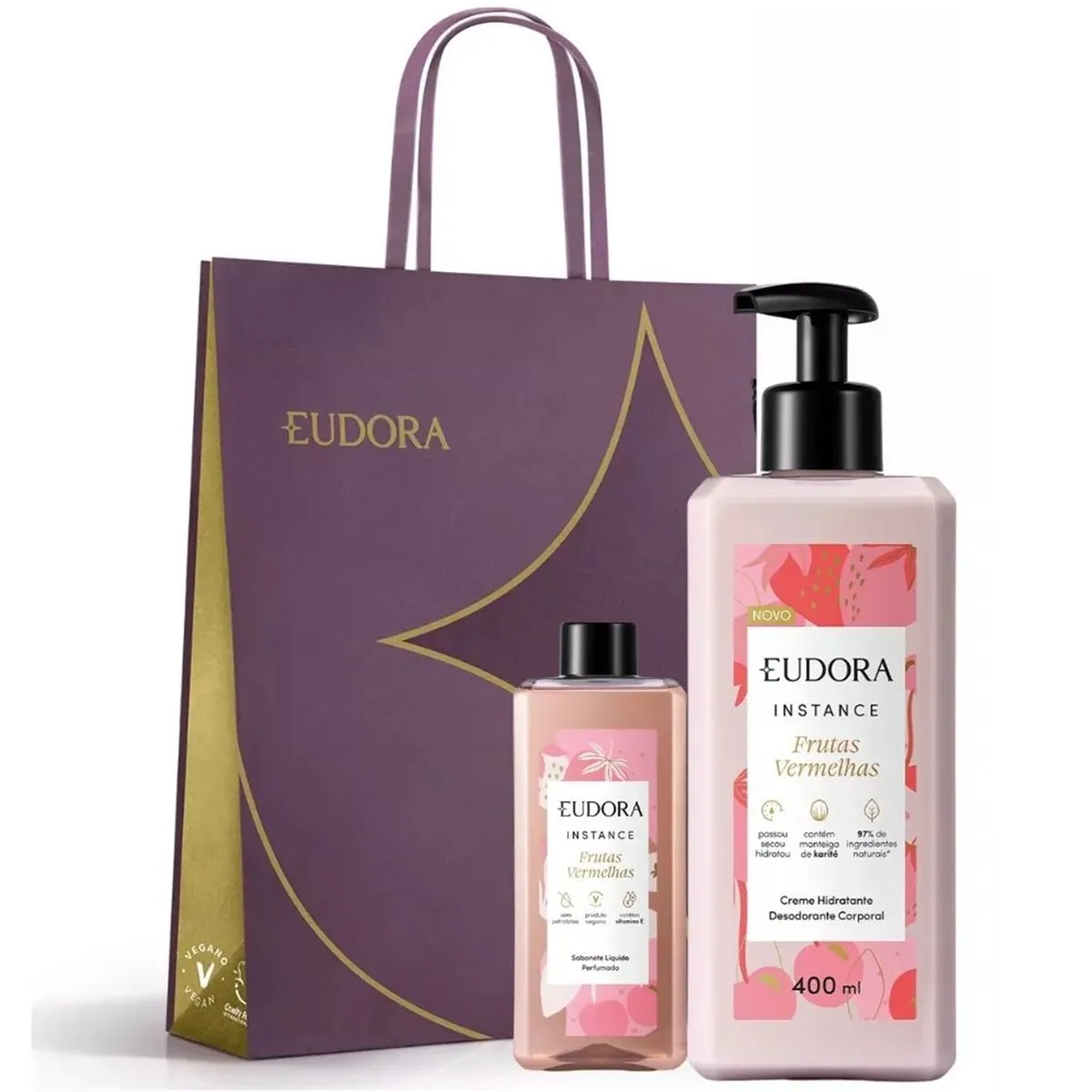 Presente Kit Eudora Instance Frutas Vermelhas
