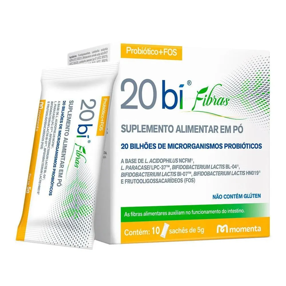 Probiótico 20 Bi Fibras 10 Sachês de 5g cada
