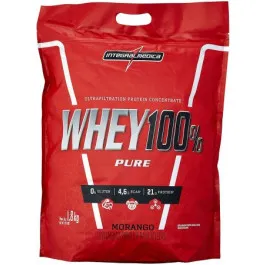 Whey Protein - Whey 100% Pure Refil Morango 1.8kg - Integralmédica