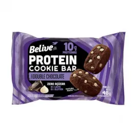 Cookie Protein Bar Belive Double Chocolate - Zero Açúcar e Zero Glúten - 1 Unidade