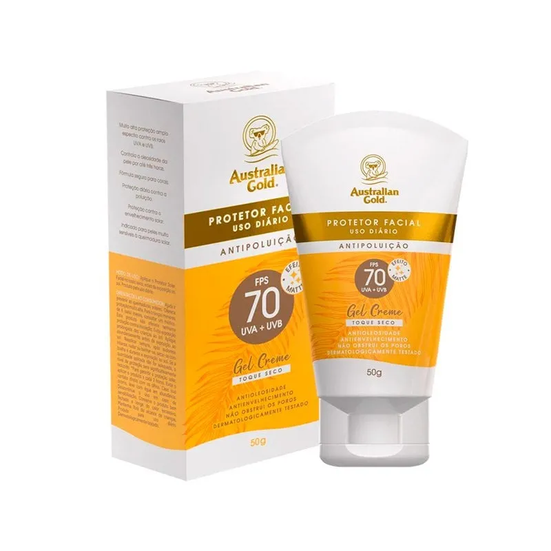 Protetor Australian FPS 70 Creme Facial 50g