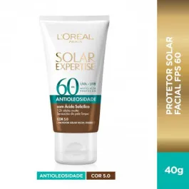 Protetor Solar Facial L'Oréal Paris Expertise Antioleosidade Cor 5.0 FPS60 40g