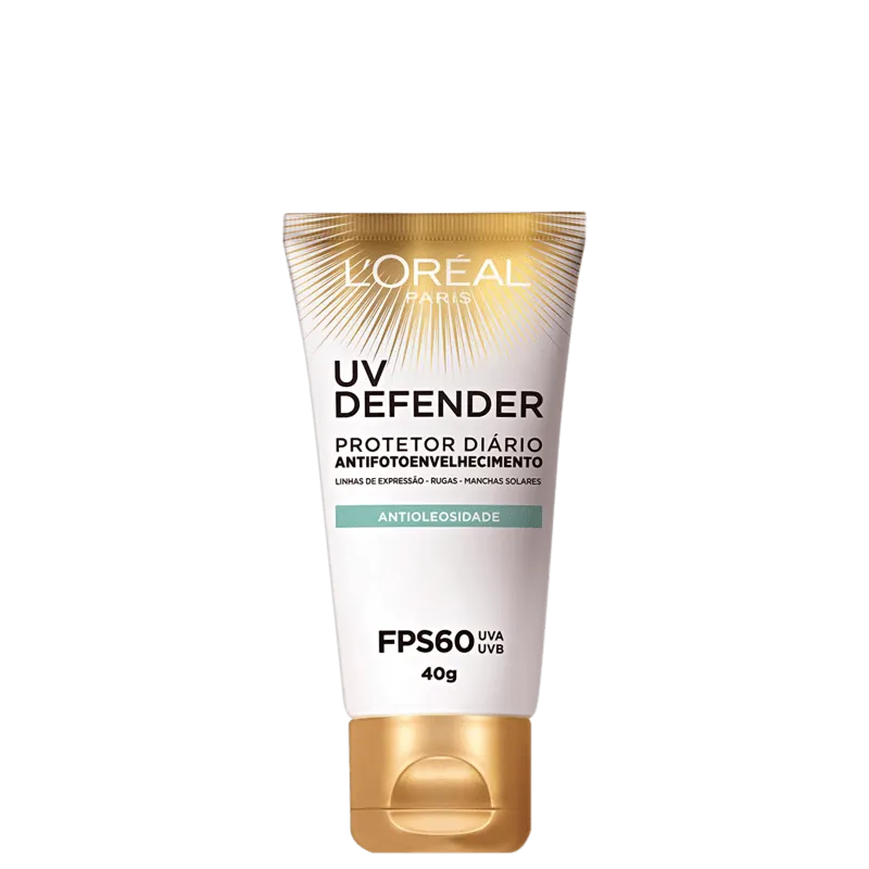 Protetor Solar UV Defender L'Oréal Antioleosidade FPS60 40g