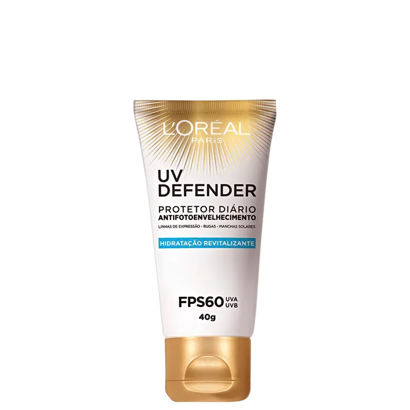 Protetor Solar UV Defender L'Oréal Hidratação FPS60 40g