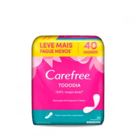 Protetor Diário Carefree Todo Dia sem Perfume 40 Unidades