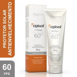 Protetor Solar Facial Episol Antiox Antienvelhecimento FPS60 60g