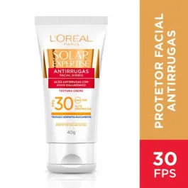 Protetor Solar Facial L'Oréal Paris Expertise Antirrugas FPS30 40g