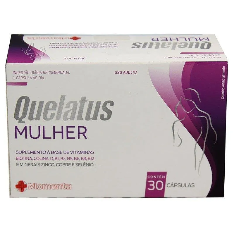 Quelatus Mulher caixa com 30 cápsulas
