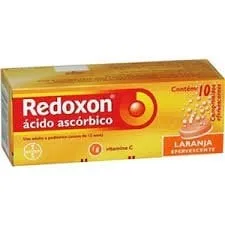 Redoxon Comprimido 1g, caixa com 10 comprimidos efervescentes sabor laranja