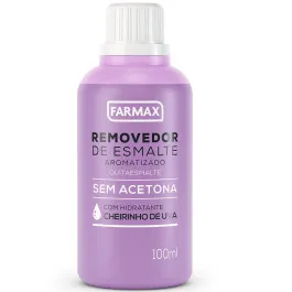 Removedor de Esmalte Farmax Aroma Uva 100ml