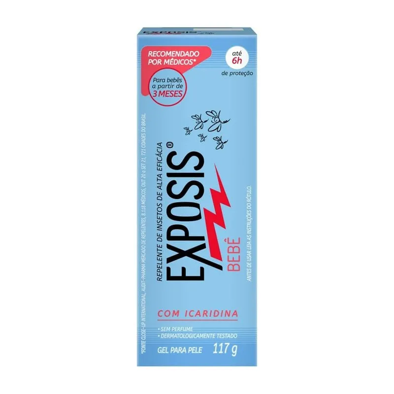 Repelente Gel Exposis c/ Icaridina Bebê 117ml