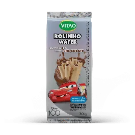 Rolinho Wafer VITAO Disney Chocolate Zero 30g