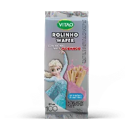 Rolinho Wafer VITAO Disney Morango Zero 30g