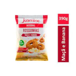 Biscoito Integral Jasmine Rosquinhas Maçã e Banana 150g