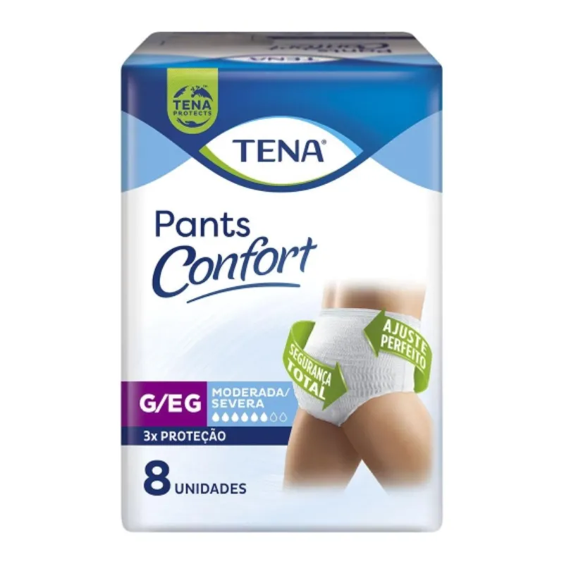 Roupa Íntima Tena Pants Ultra G/EG 8 Unidades