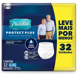 Roupa Íntima Plenitud Protect Plus G/XG 32 Unidades