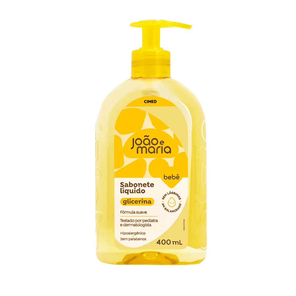 Sabonete Líquido Bebê Glicerinado João e Maria 400ml